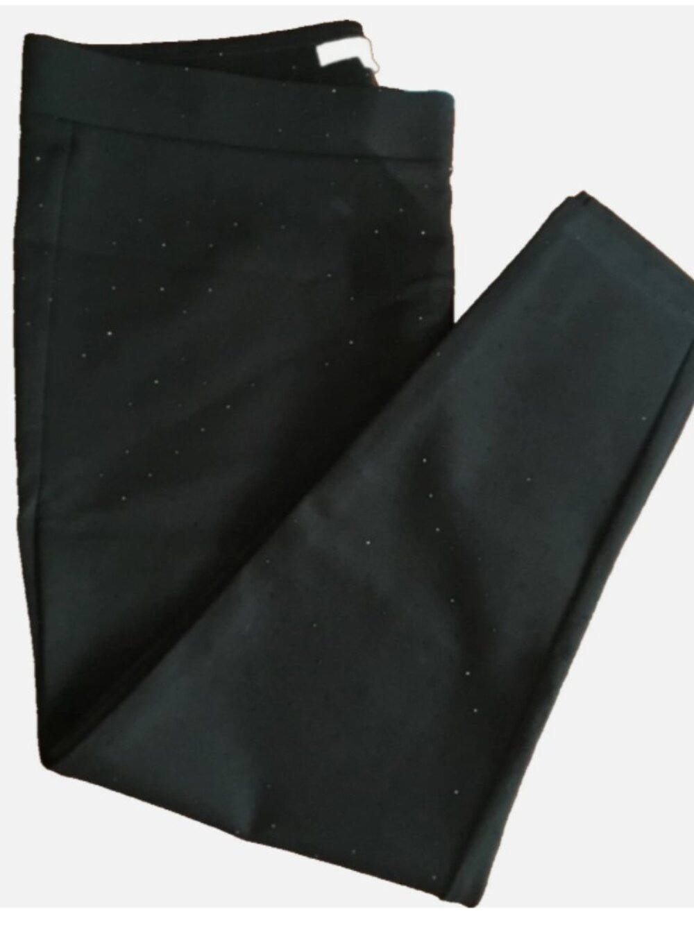 Loft Black Crystal Ponte Leggings Sz M